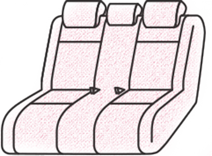 後部座席用シートカバー２枚セット（普通車・コンパクトカー用）