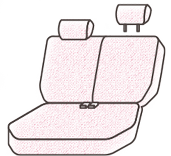 後部座席用シートカバー（座面一体タイプ）