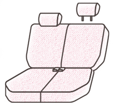 後部座席用シートカバー２枚セット（左右セパレートタイプ） 伸びるシートカバー